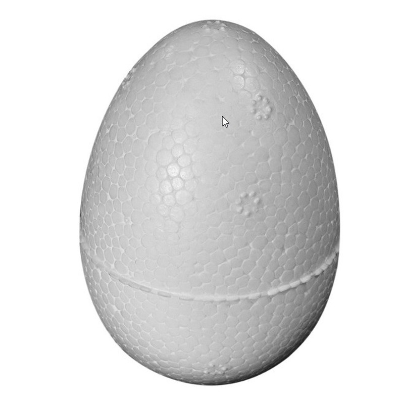1x stuks Piepschuim paas eieren van 8 cm