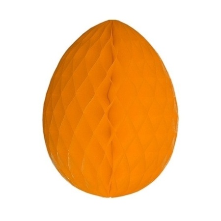 4x Deco easter egg orange 20 cm
