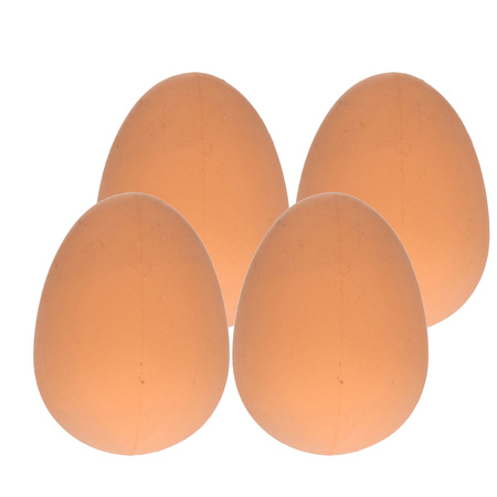 4x Fake bouncing egg brown