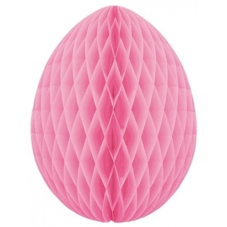 8x Deco easter egg light pink 20 cm