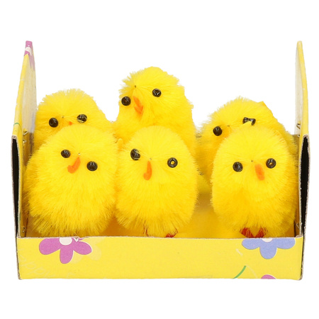 Easter chickens plush 6 pieces