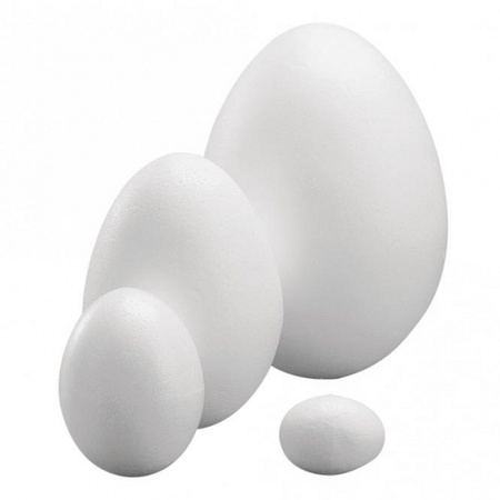 Piepschuim paas eieren van 8 cm